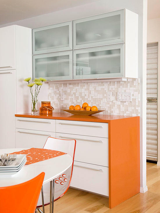 کابینت آشپزخانه نارنجی