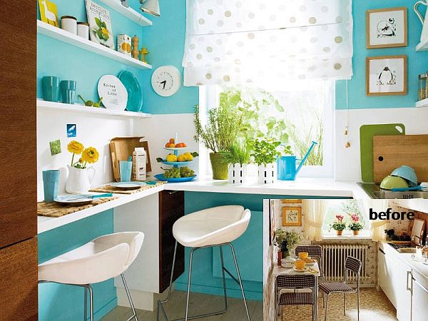 کابینت فیروزه ای